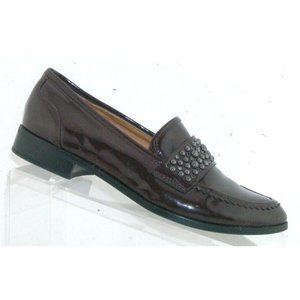 Sarto by Franco Sarto Johanna purple patent leather studded loafer flats 5.5M